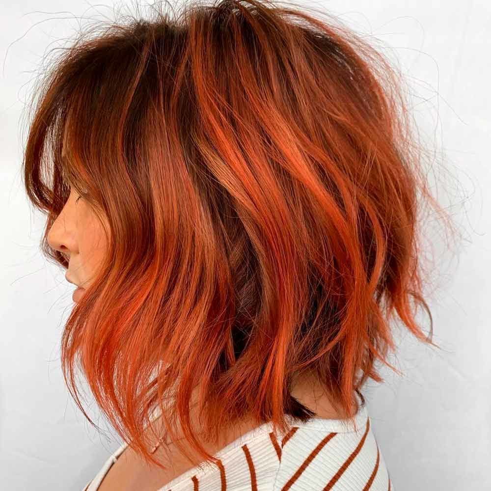 short red ombre hair