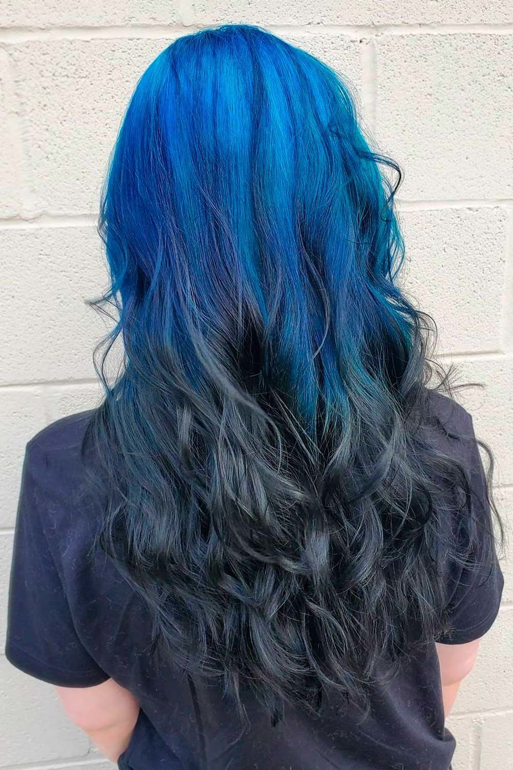 Extra Bright Ideas With Black And Colorful Ombre Reverse Hair, ombre reverse, Ombre Hairstyles for Long Hair