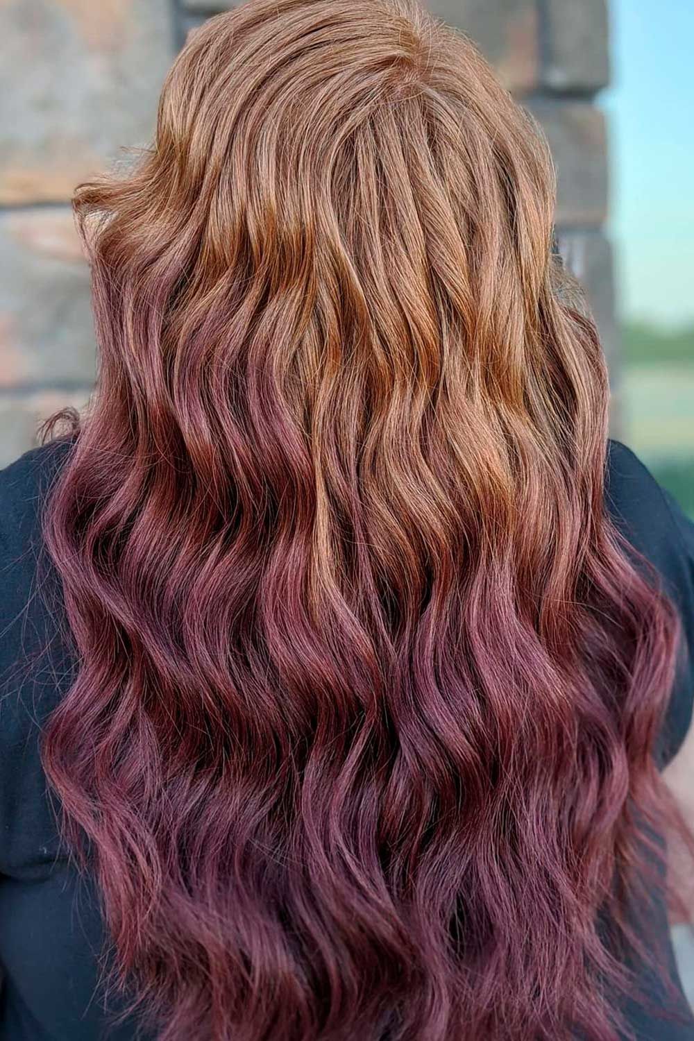 light auburn hair ombre