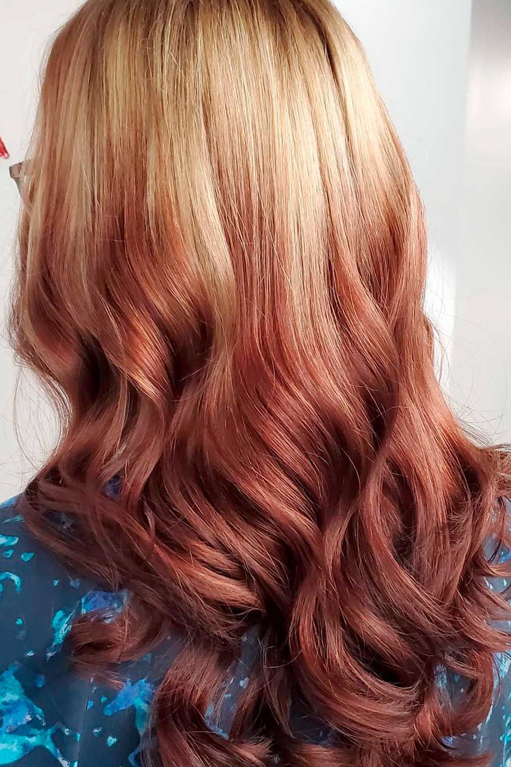 reverse ombre red