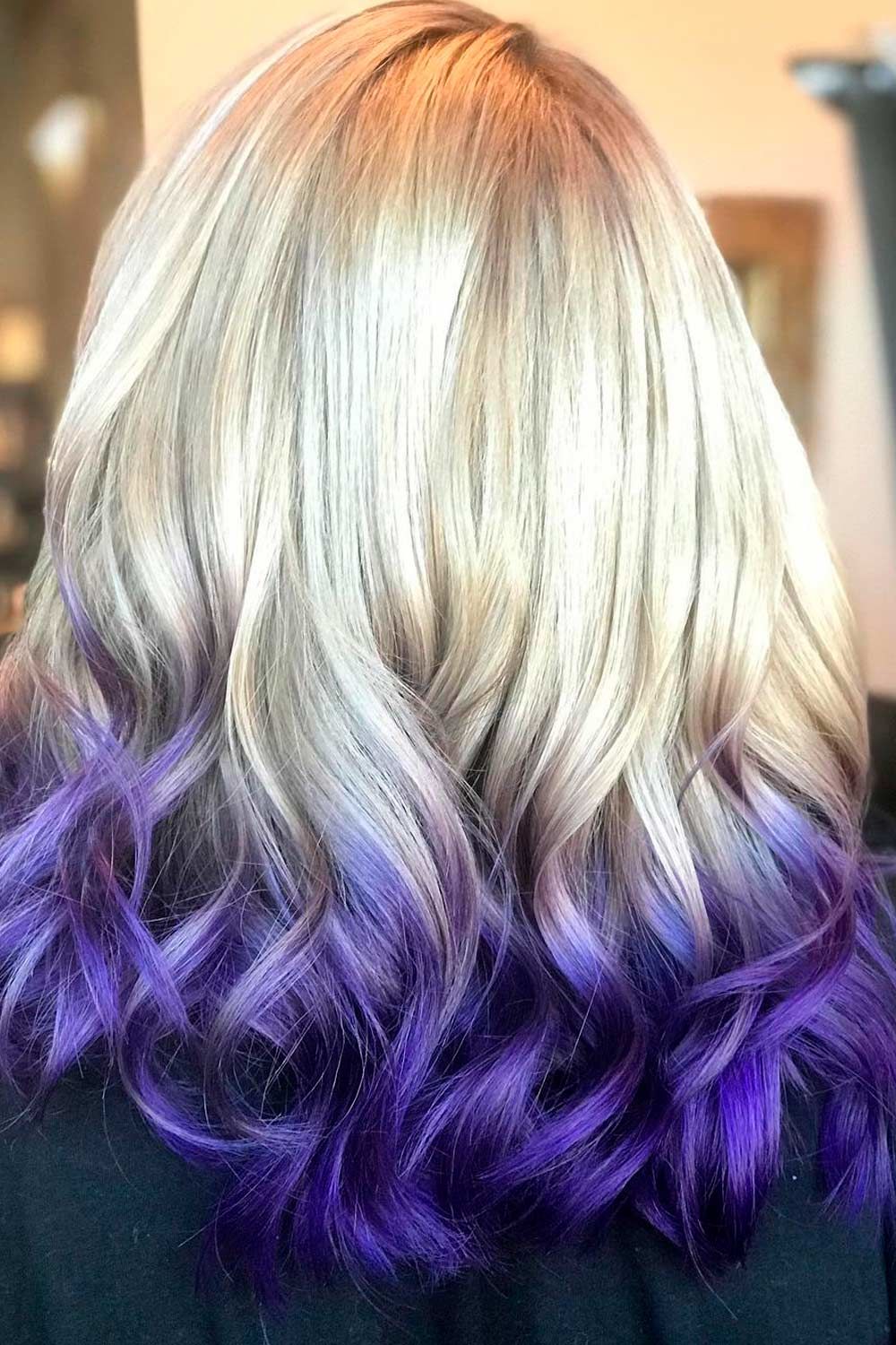 Platinum Reverse Ombre Hair