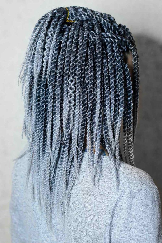 Beaded Twists Into Half-Up, style senegalese twist, senegalese hairstyle, hairstyle for senegalese braids