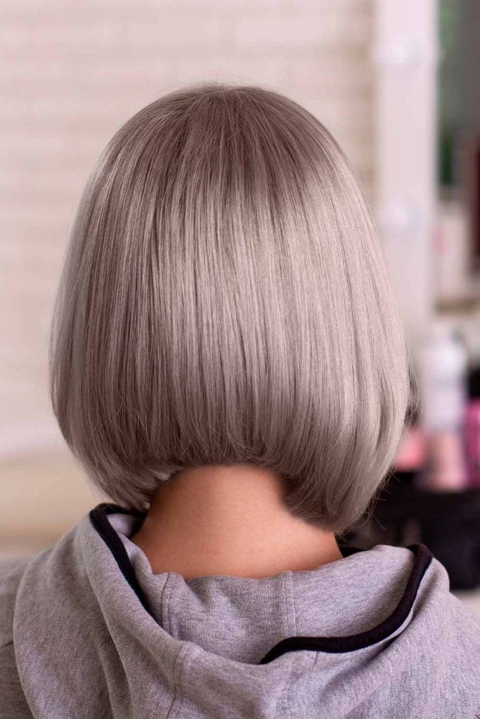 Dirty Silver Tone, silver colored hair, silver short hair, silver bob hair