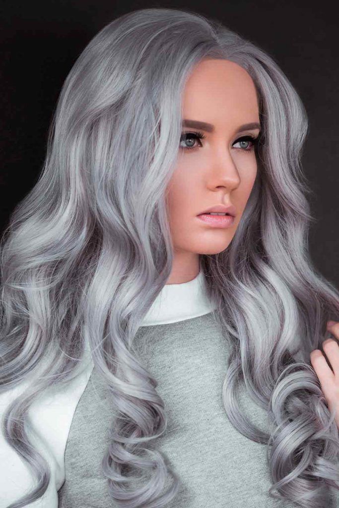 25 Trendy Grey Silver Hair Colour Ideas For 2021 Long Platinum Silver ...