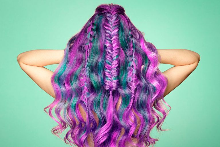 9. Blue and Purple Hair Dye on Dark Hair - wide 2