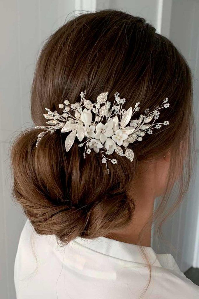 A Gorgeous Wedding Updo For Long Hair, wedding bun updos, wedding hair style updos, updos for wedding bride