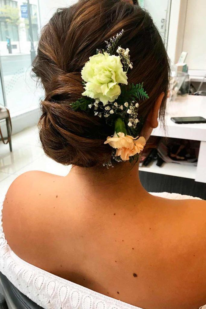 An Accessorized Big Messy Bun, wedding hairstyle updos for long hair, wedding bun updos, hair updos for wedding