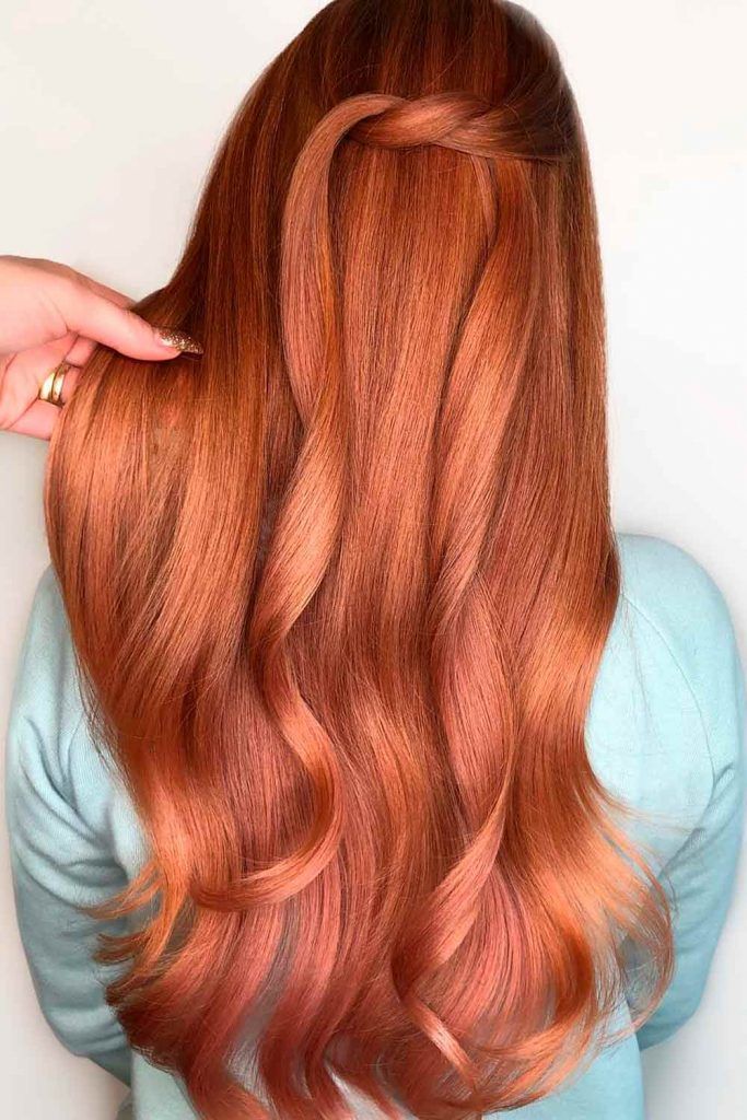 Máj Idegen Gyöngyszem Copper Tone Hair Pelmel Törvények és Rendeletek Zárójel