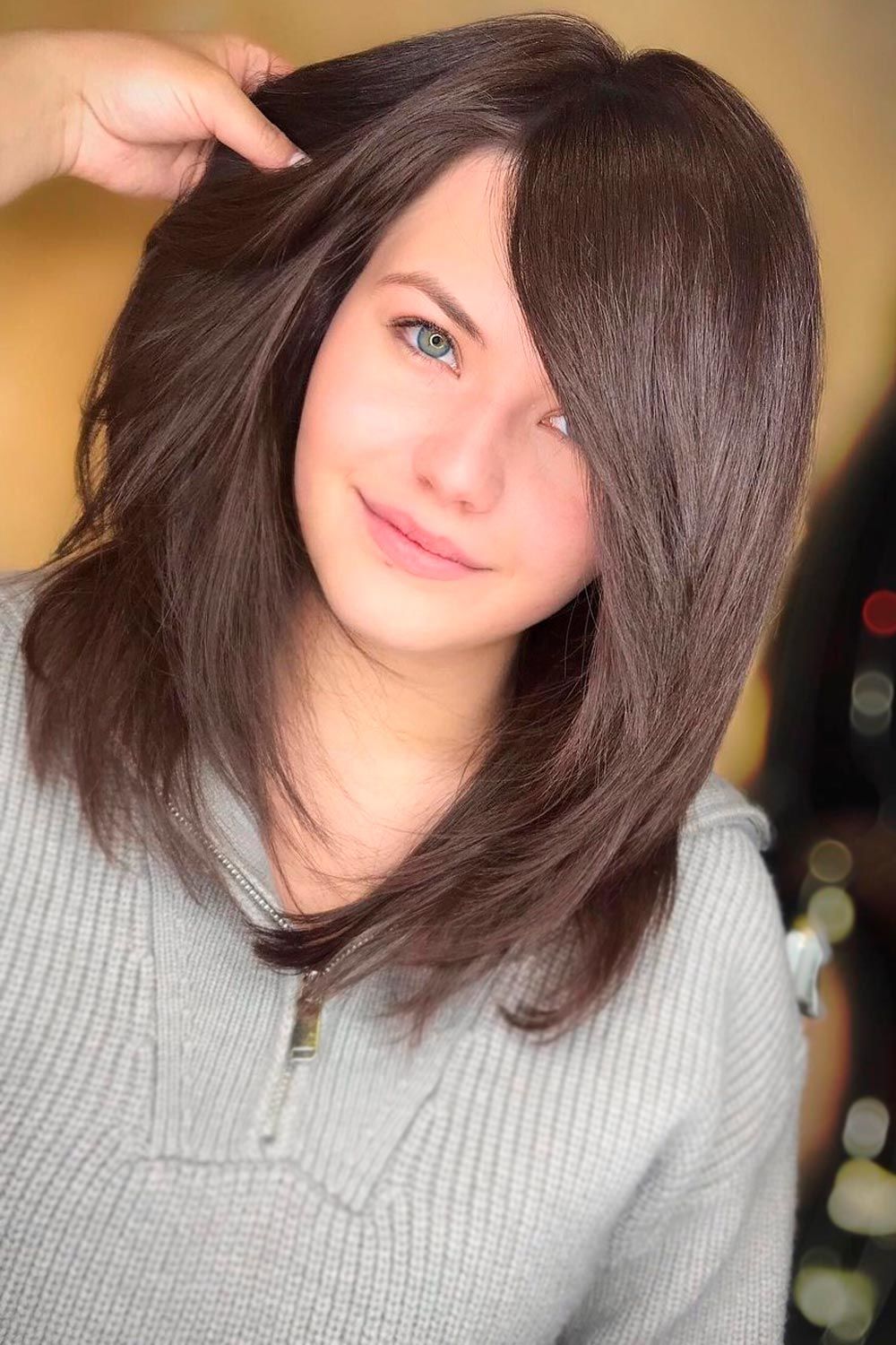 22 Layered Lob Straight Hair Gif Hairstyles