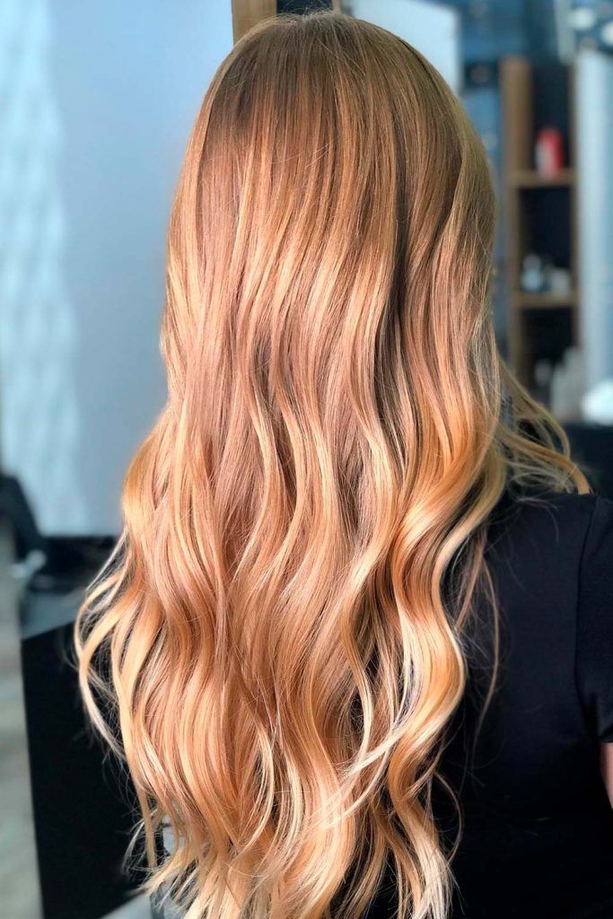 Golden Blonde Hair With Long Layers