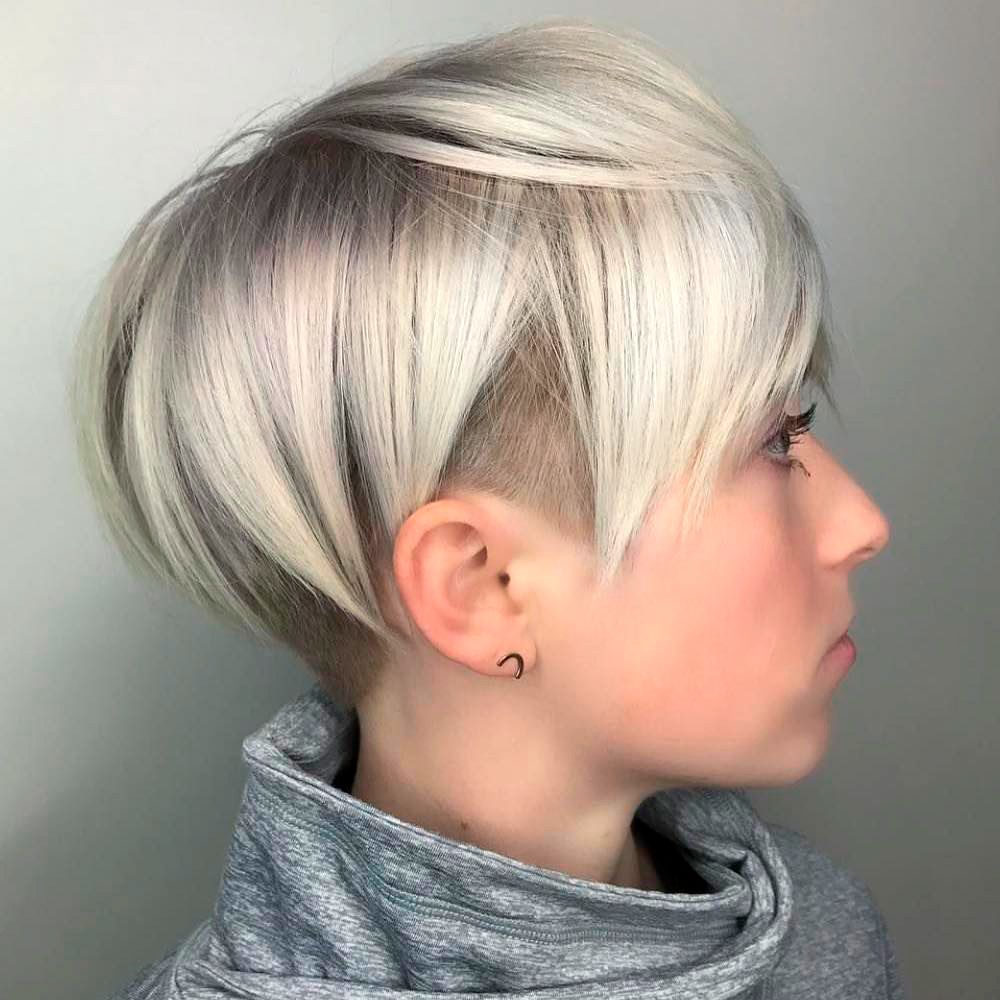 Asymmetrical Short Bob With Undercut