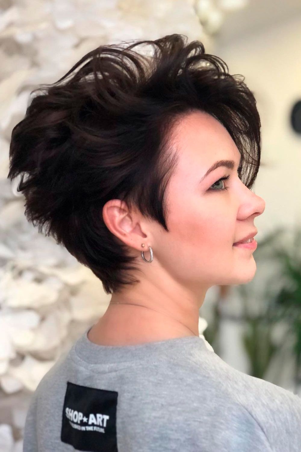 Long Asymmetrical Pixie For Wavy Hair