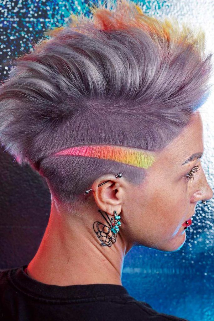 Silver Layered Straight Pixie