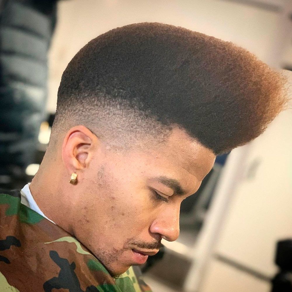 high top fade haircut for black men