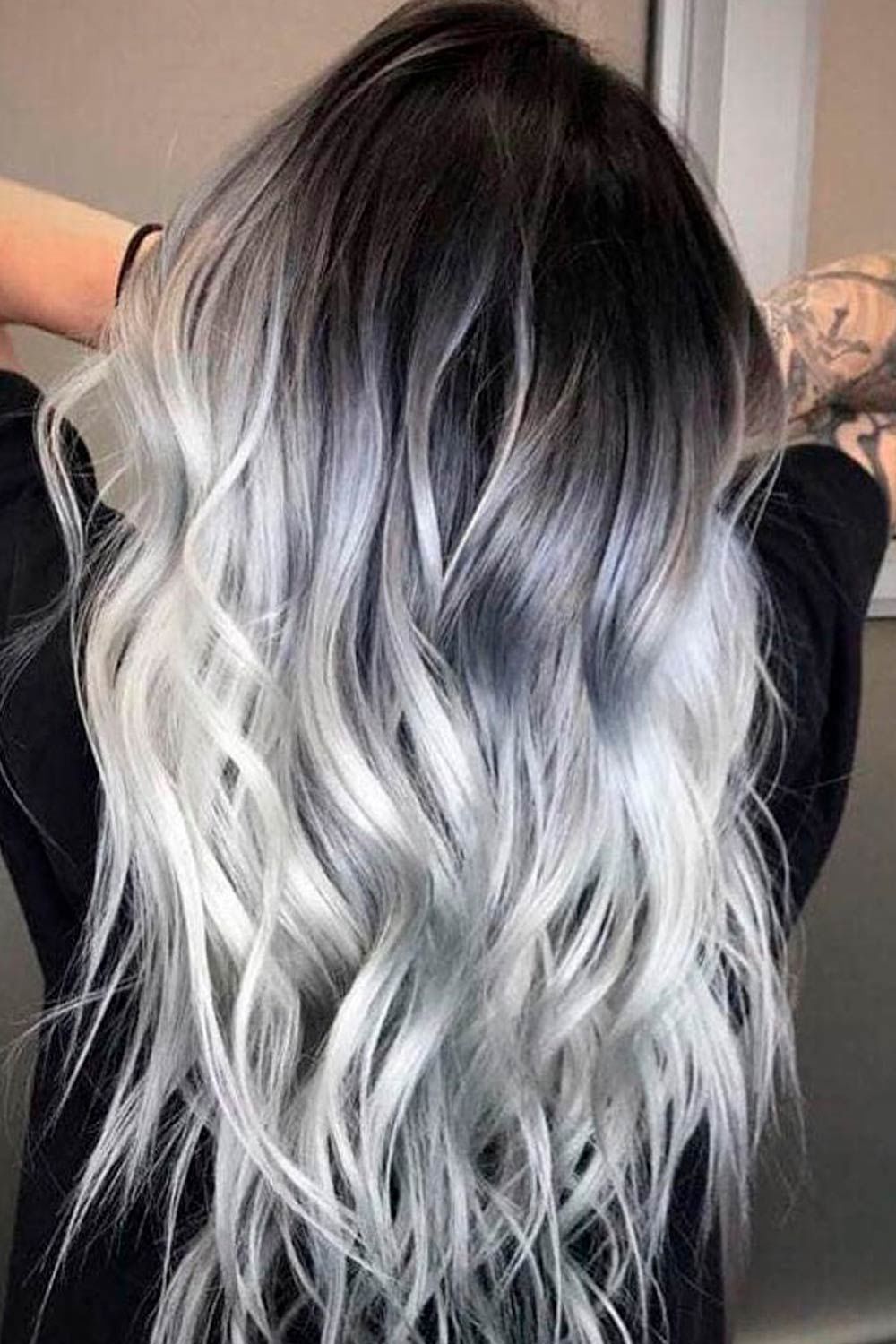 Deep Dark Balayage, what is salt and pepper look, salt and pepper hair meaning