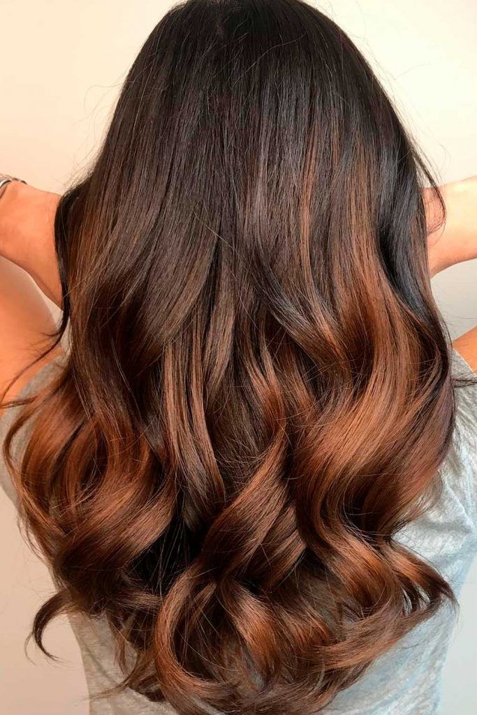 Dusty Copper On Brunette