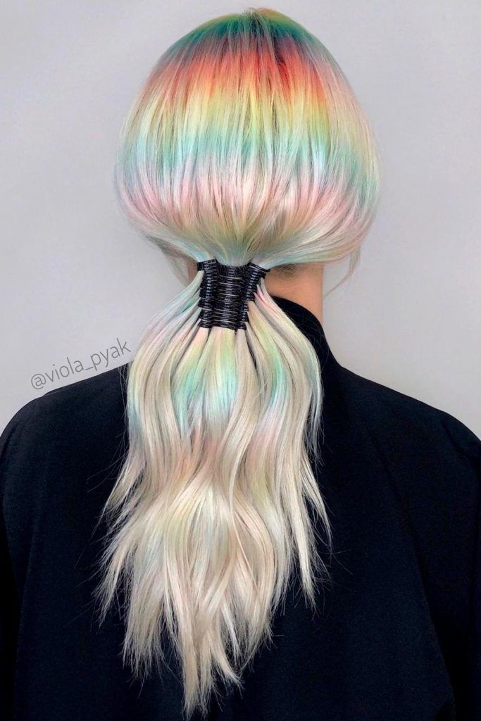 Pastel Multicolored Hair For Blondes