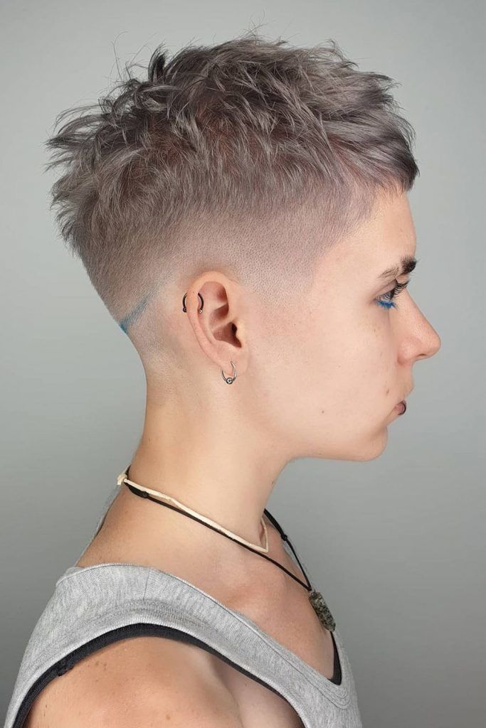 Short Pixie With Faded Sides