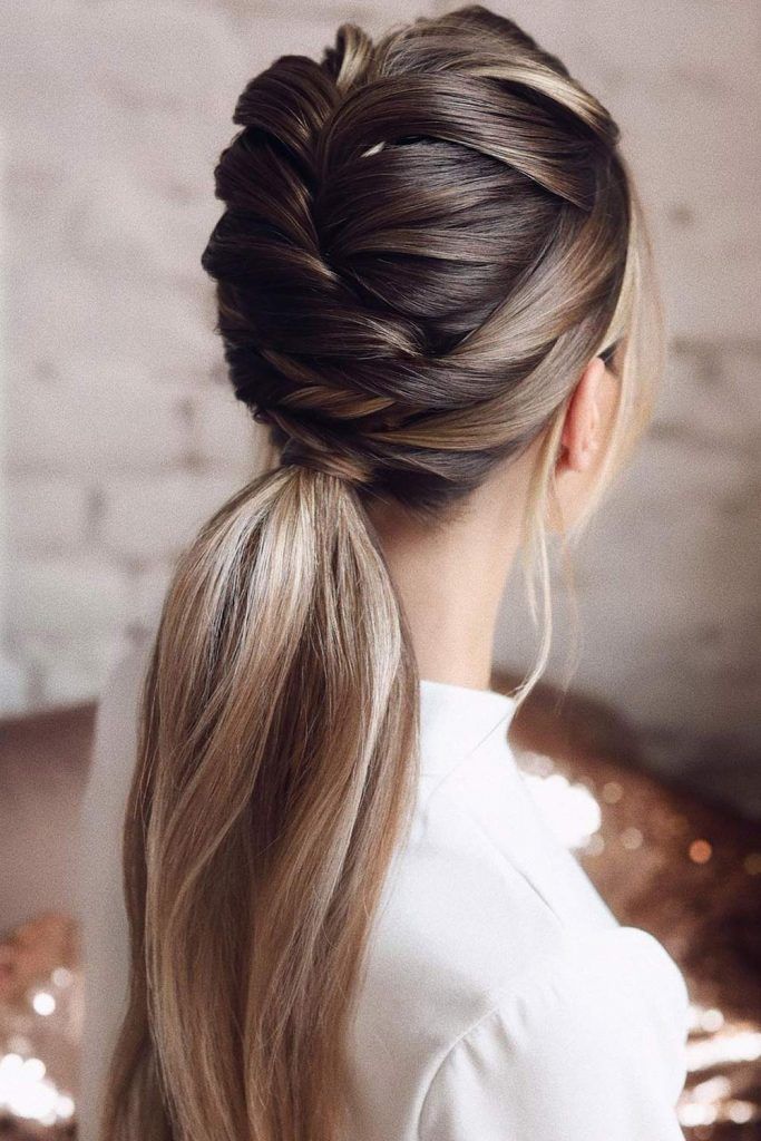 Braided Top Hair Ponytail