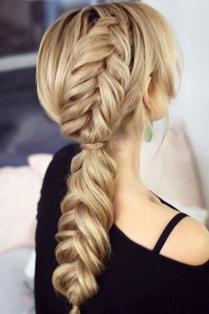 Side Braided Low Pony 