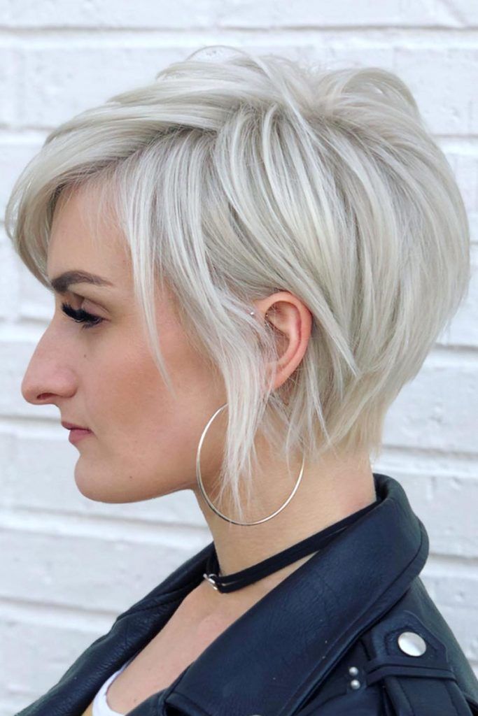 Side-Swept Long Layered Pixie