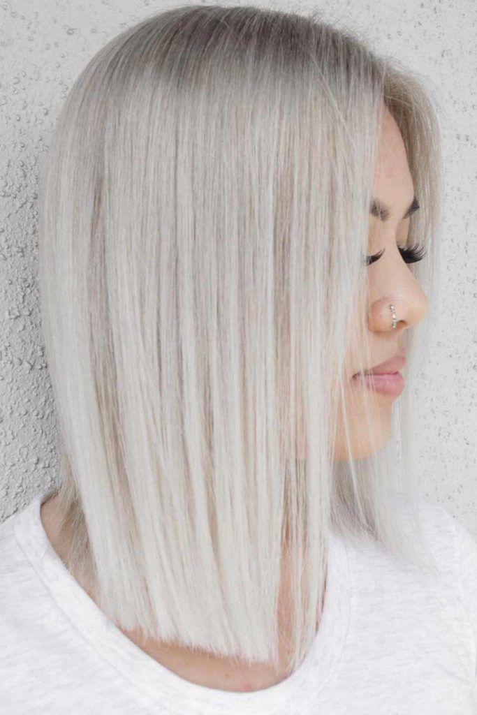 bleached long bob hairstyles