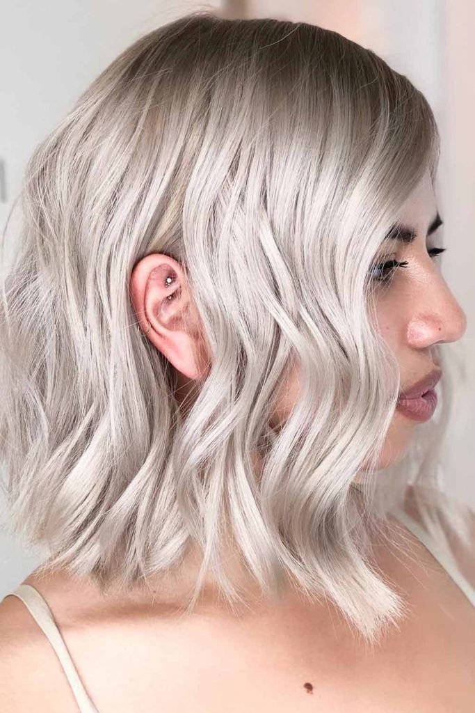 bleached long bob hairstyles