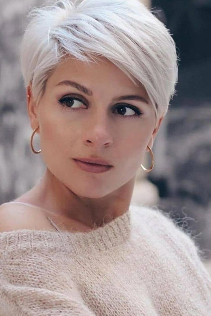 Bleached Hair Looks Platinun Blonde Long Pixie Layered 683x1024 