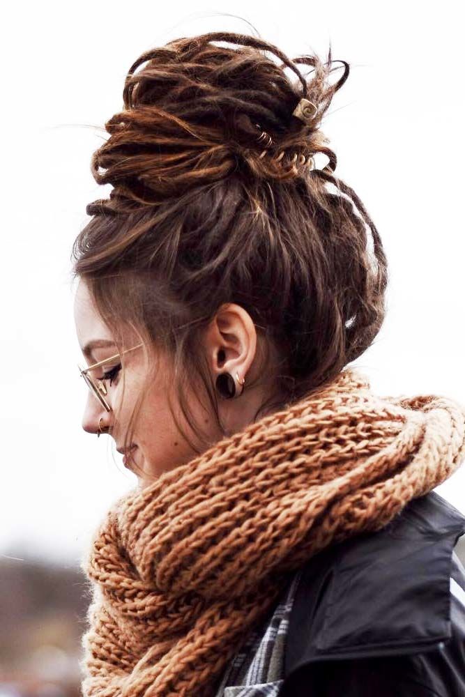 Dread Bun Hairstyles