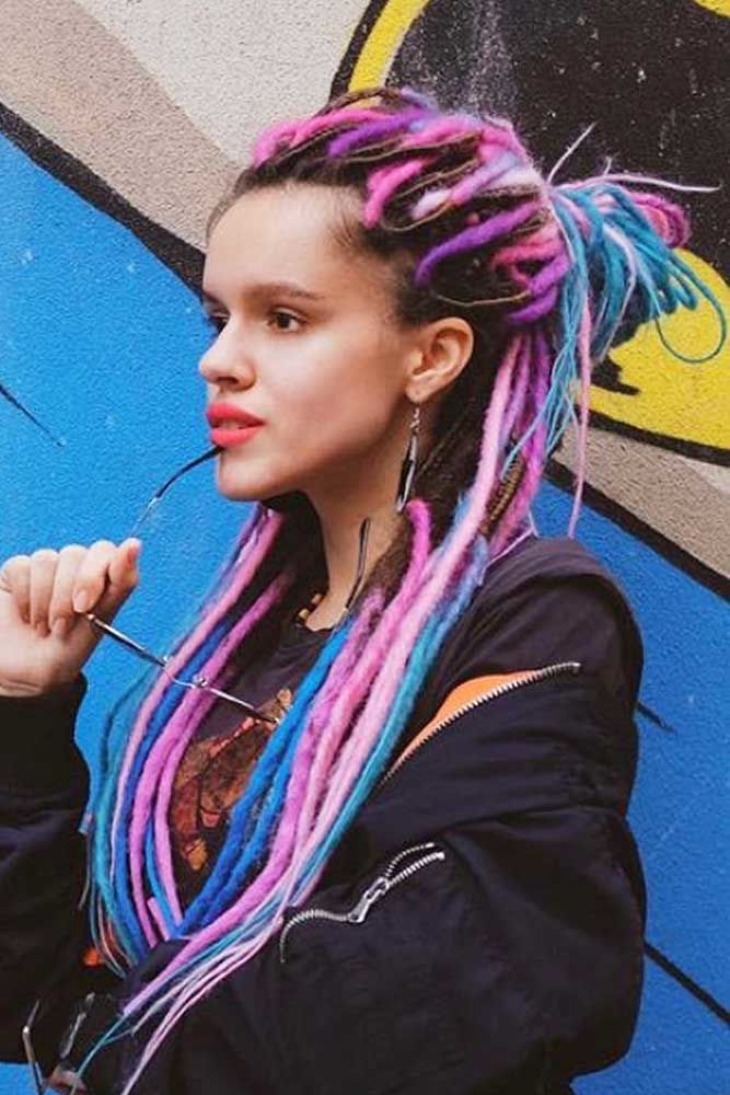 Half-Up Hairstyles For Dreadlocks