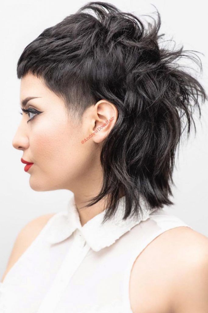 Voluminous Mullet with Short Bangs