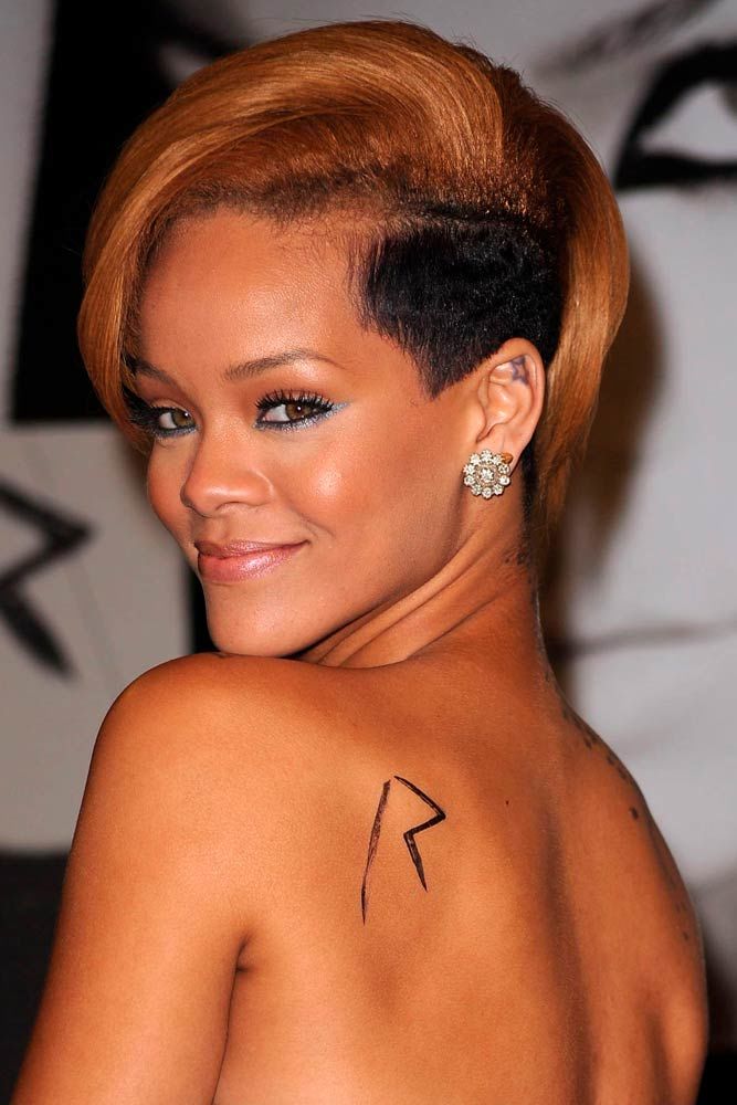 Rihanna Long Pixie com Undercut