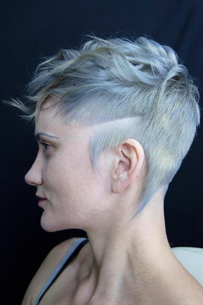 Wavy Long Top & Short Sides Androgynous Haircut