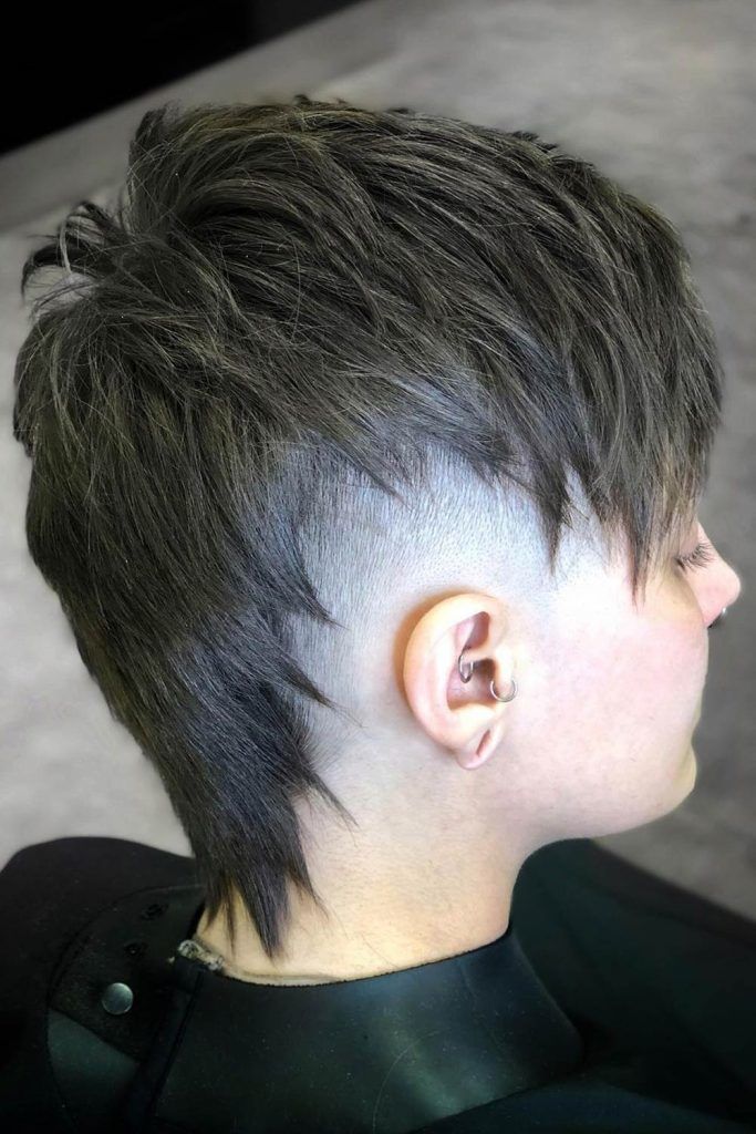 Faded Pixie Mullet Cut
