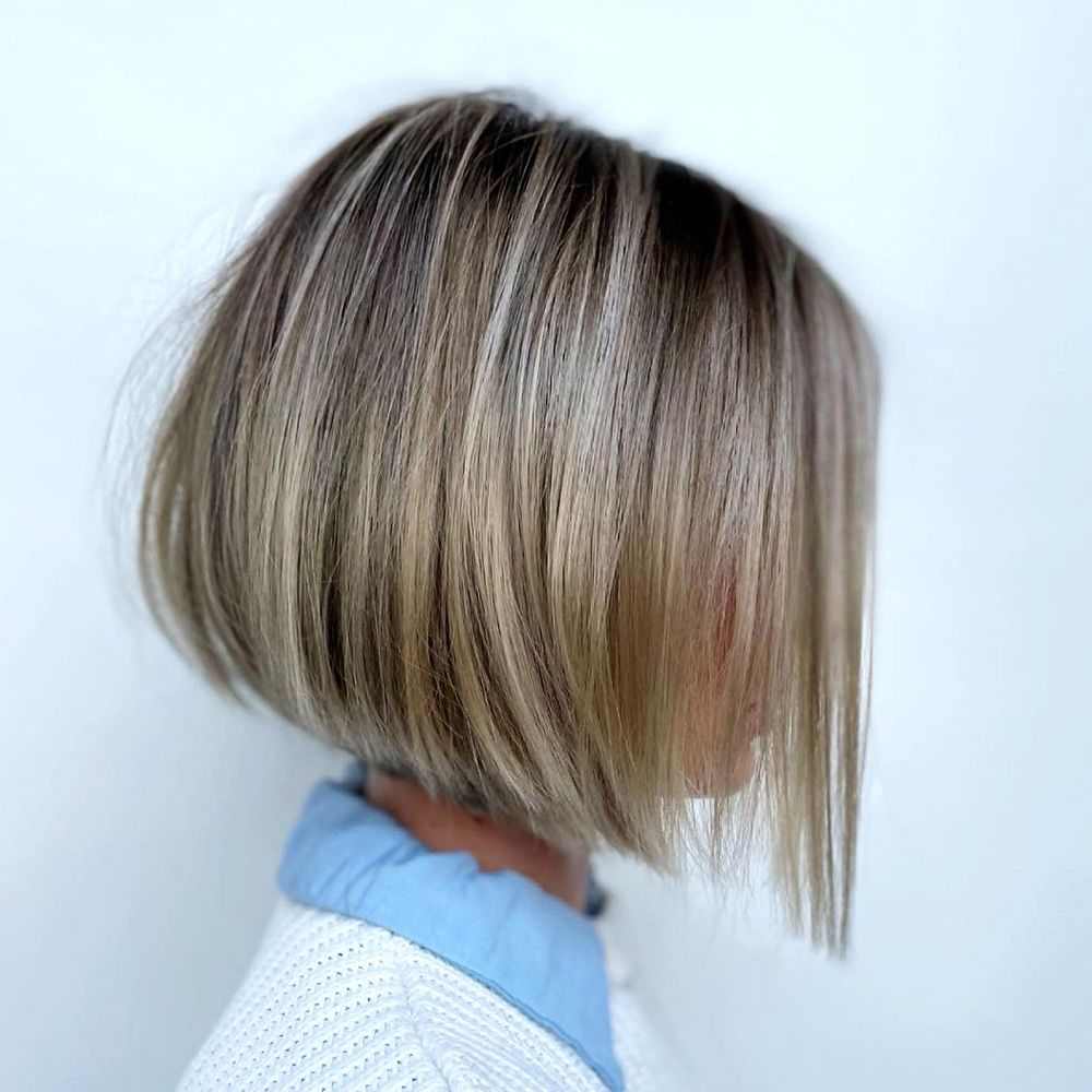 Wispy Inverted Bob With Accurate Edges