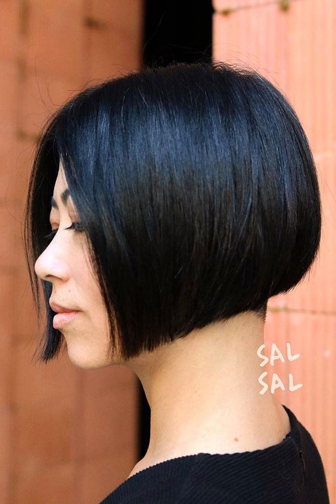 Short Stacked Bob Haircut