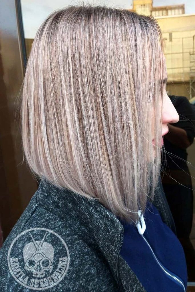 Smoothly Flowing Inverted Bob Cut