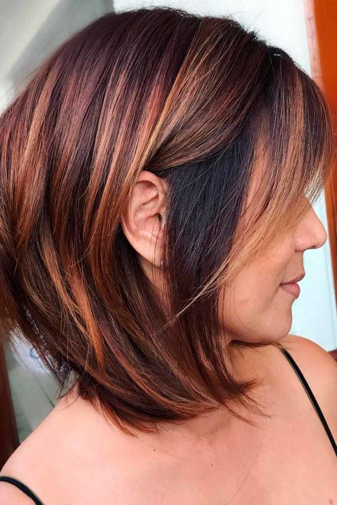 25 Ideas Of Wedge Haircut To Show Your Hair From The Best Angle   Wedge Haircut Layered Highlights 683x1024 