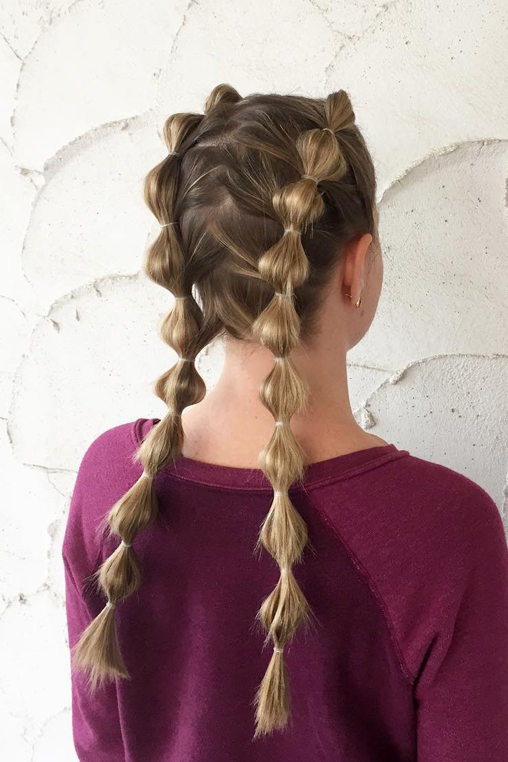 Bubble Boxer Braids for Greasy Hair