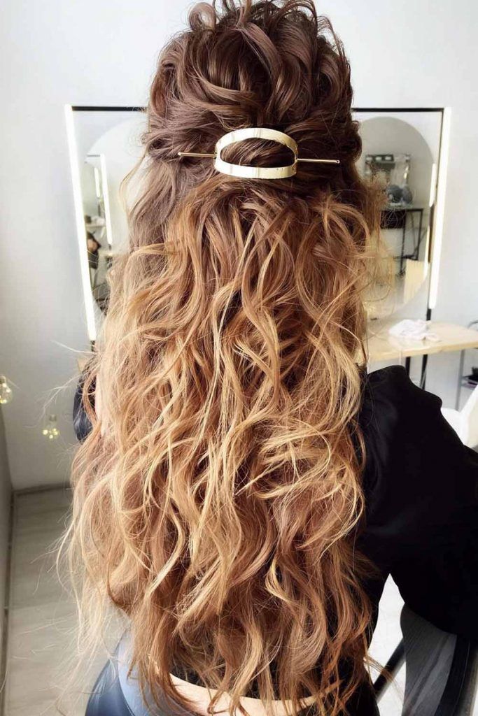 ombre hair curly