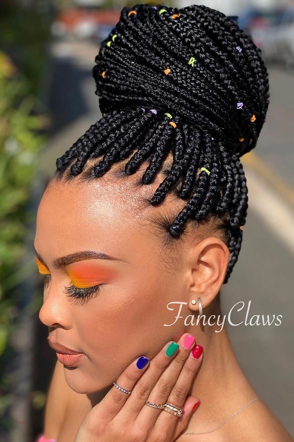 Updo Hairstyle With Bun #rubberbandhairstyles #naturalhairstyles #kidshairstyles