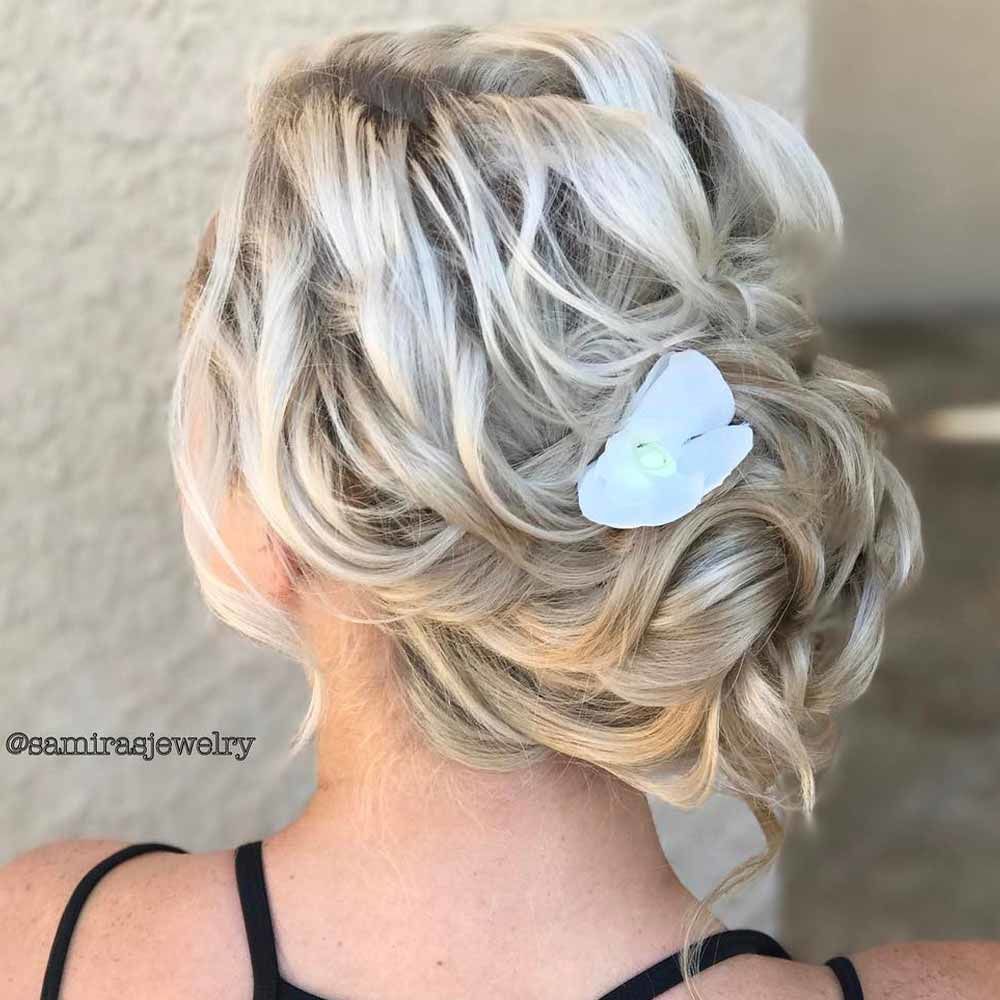 Messy Twisted Low Bun