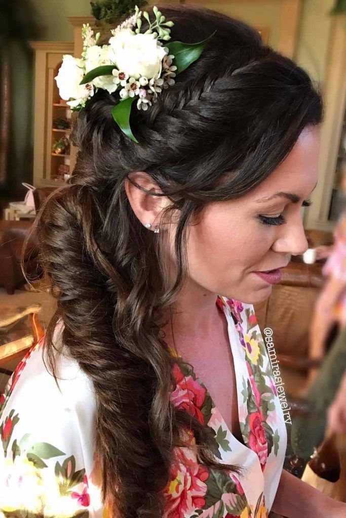 Side Fishtail Braid With Accessories