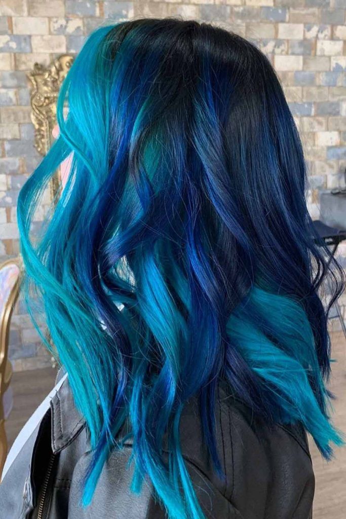 50 Tasteful Blue Black Hair Color Ideas To Try In Any Season