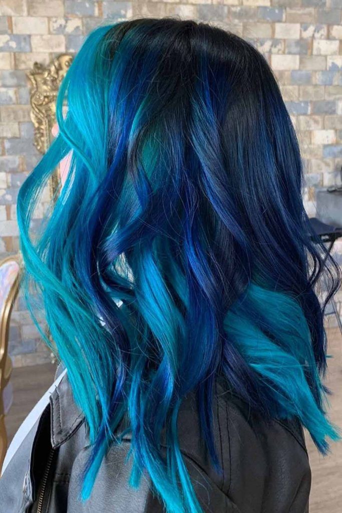 blue black hair dye