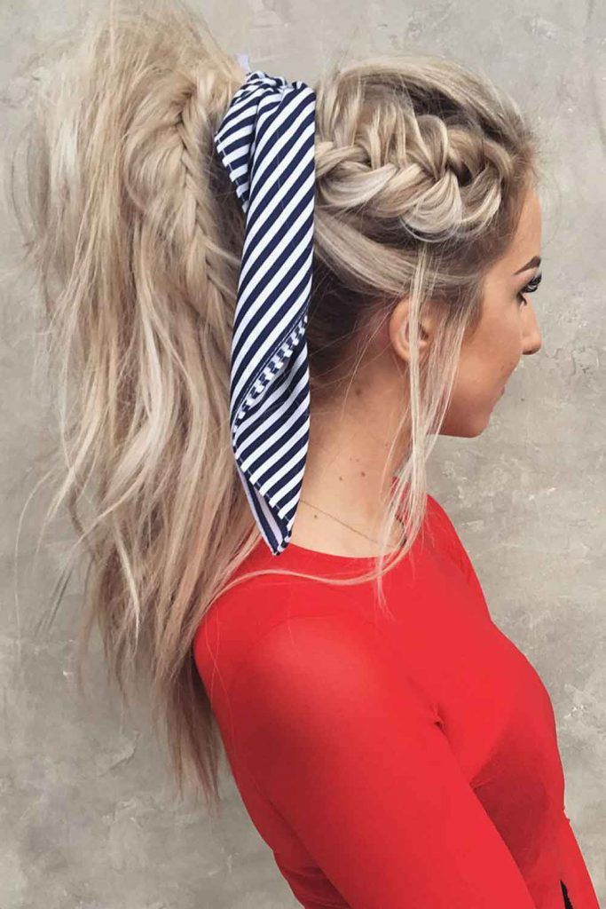 Ponytail With Side Dutch Braid