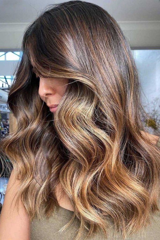 A Fabulous Long Black And Brown Hairstyle Ideas With Highlights