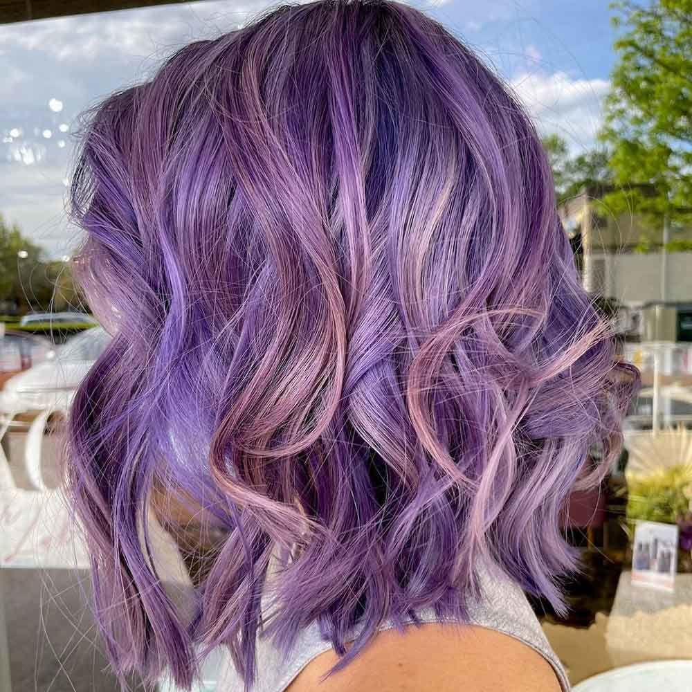 natural hair blonde lavender