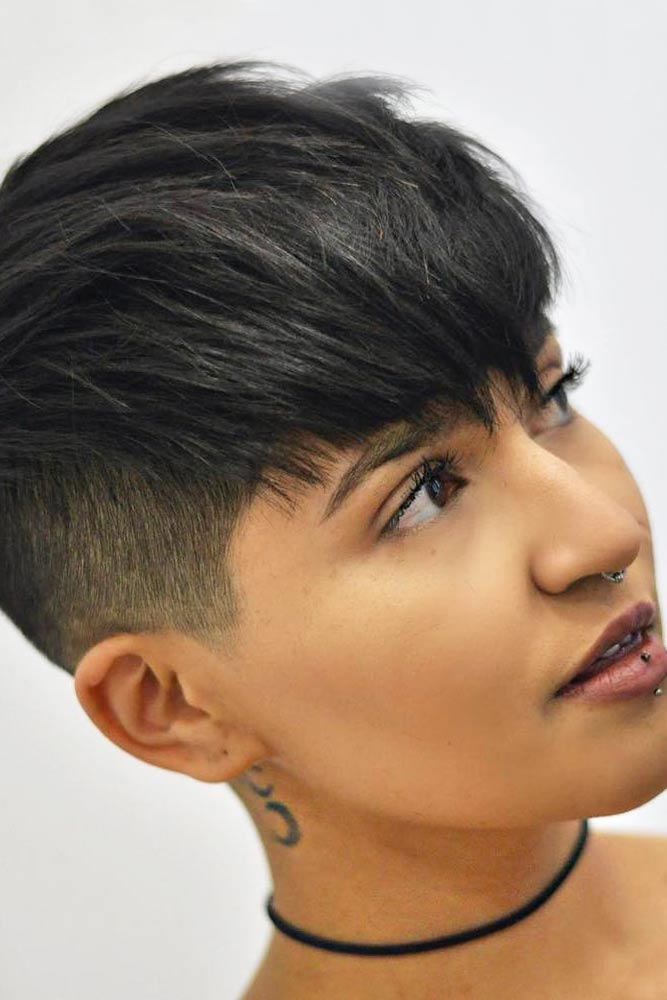 Layered Pixie With Punk-Like Undercut