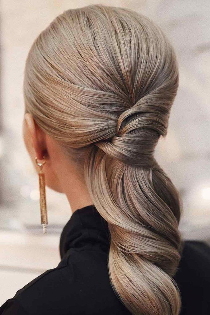 Twisted Low Ponytail